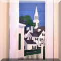 A53. “Roofscape” signed limited edition serigraph by Joseph C. Hazen Jr. Frame: 28”h x 16”w 